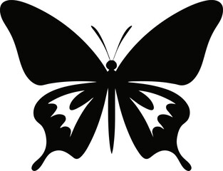 butterfly vector icon in flat style