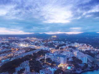 night time view of Cala Esmeralda