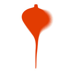 Perfect Christmas icon on png transparent background. Glass Ball sign. New Year design element for Xmas festive web banner, New Year card, winter sale fair branding. Grain spray paint effect.