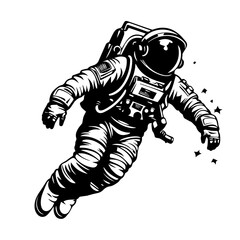 Adventurous Astronaut Vector Illustration © Mateusz