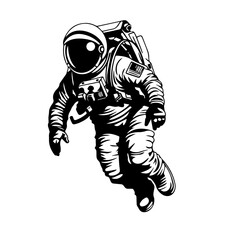 Adventurous Astronaut Vector Illustration