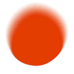 Red Christmas icon on png transparent background. Glass Ball sign. New Year design element for Xmas festive web banner, New Year card, winter sale fair branding. Grain spray paint effect.