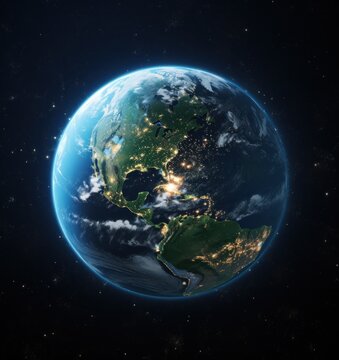 earth on space planet in outer space clipart images