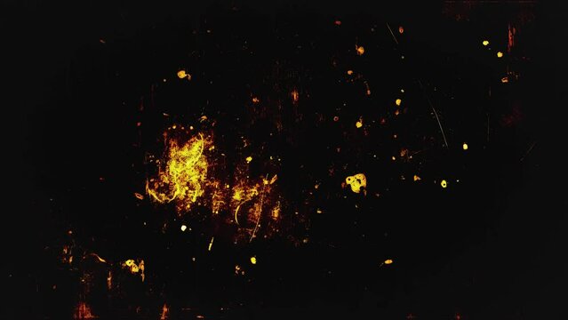 Vintage retro underground noisy tape with burns and scratches damaged old footage effect animation