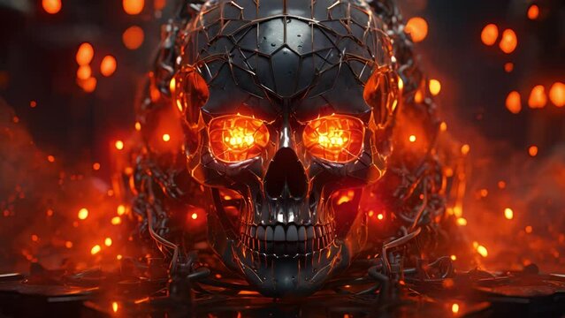 赤く光るドクロ,Generative AI 