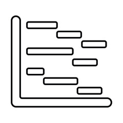 Gantt Chart Icon In Outline Style