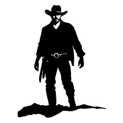 Western Cowboy Vector Illustration