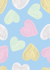 seamless pattern with clouds