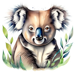 Namalowana koala ilustracja