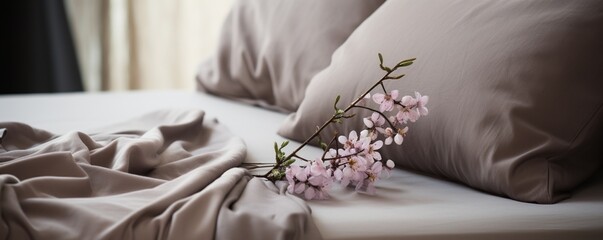 Highlight the soft and comfortable texture of a cotton pillowcase.