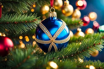 christmas tree with balls