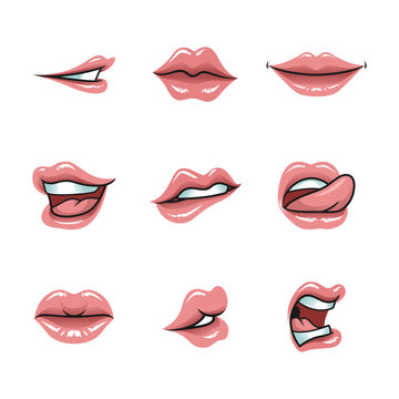 This lip set is perfect for artists and designers. Whether you're creating a character, logo design, art, this lip and tongue set is a must-have for any creative professional. by@VectheSyin Studio