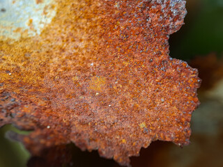 rust texture on iron that has been used for a long time