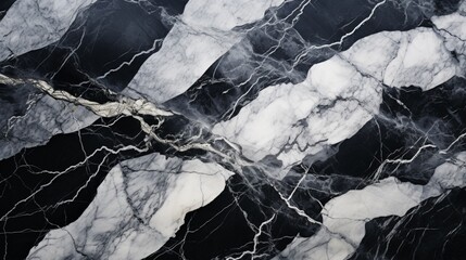 Marble Contrast: A dramatic shot of contrasting dark and light marble patterns converging.