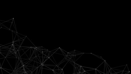 Abstract geometric background. Plexus mesh backdrop illustration.