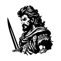 Persian Warrior Vector Illustration