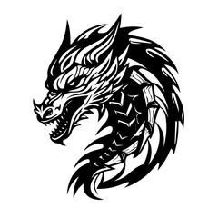 Mystical Dragon Vector Illustration