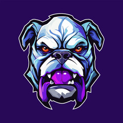 Bulldog Mascot Logo for E-Sport and Apparel