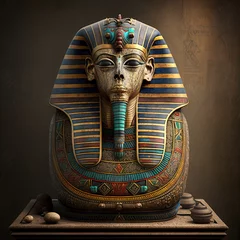Foto op Canvas Mysteries Unearthed: Exploring the Ancient Sphinx and Tomb in Egypt © PAO Studio