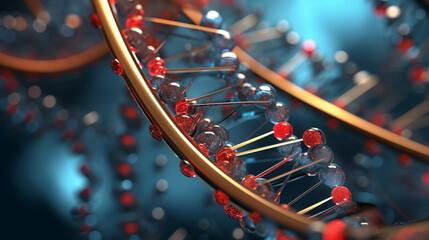 abstract concept of DNA, biologic cel - obrazy, fototapety, plakaty