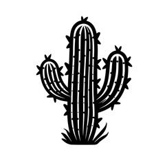 Whimsical Cactus Garden Vector Illustration