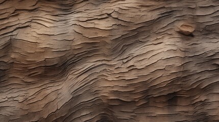 Rough, textured tree bark with deep furrows and ridges
