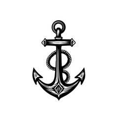 Nautical Anchor Vector Illustration