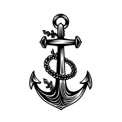 Nautical Anchor Vector Illustration