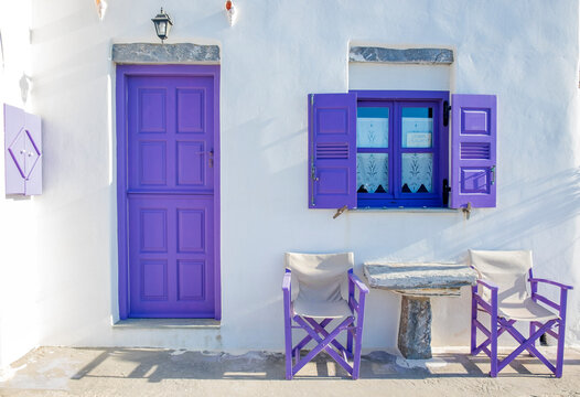 Fototapeta traditional greek house