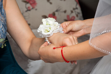 Bridal bracelet bridesmaid bracelet, floral flower bracelet,2023