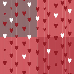 Valentine's day. Love, hearts, lace in design