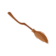Obraz premium broom isolated on white background