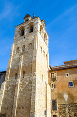 Fototapeta na wymiar View of Basilica of San Isidro in Leon, Spain