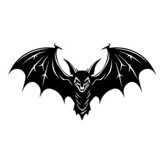 Mysterious Halloween Bat Vector Illustration