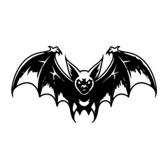 Mysterious Halloween Bat Vector Illustration