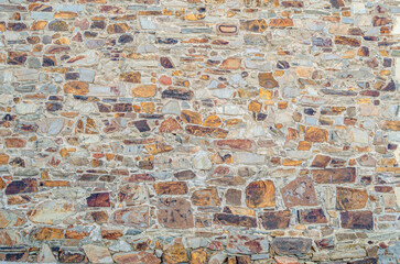 Detail of an old stone wall