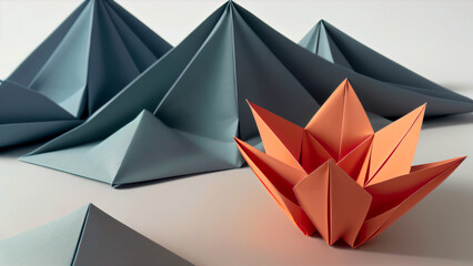 Un origami qui ressemble fortement à un beau nénuphar