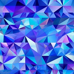 Fototapeta premium Abstract geometric seamless pattern in blue tones stylish and modern repeating background design