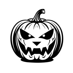 Whimsical Halloween Pumpkin Vector Illustration