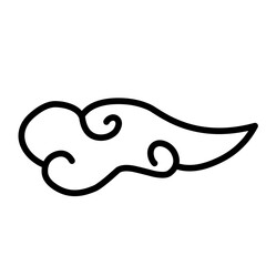 oriental cloud outline 