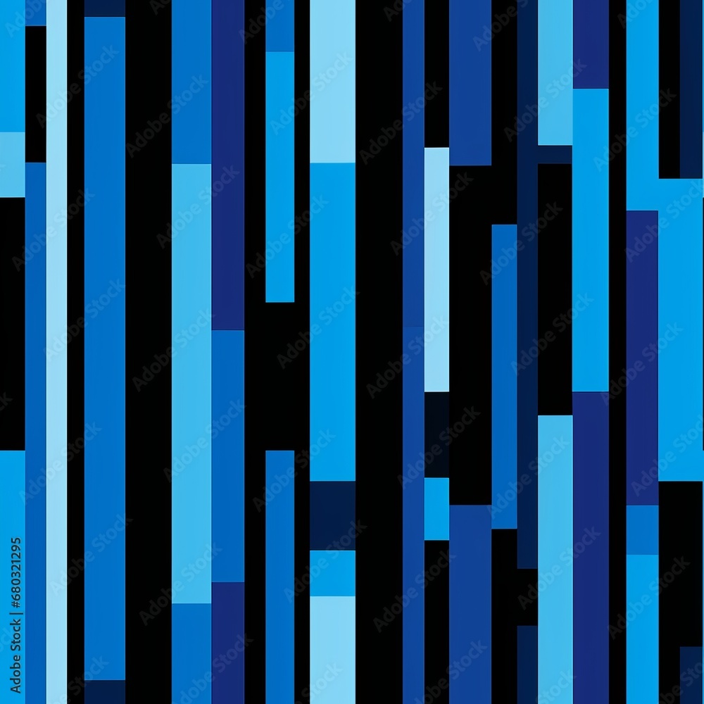 Poster seamless pattern with elegant blue and black striped background for various design projects