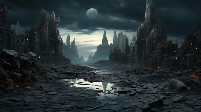 backdrop of desolation