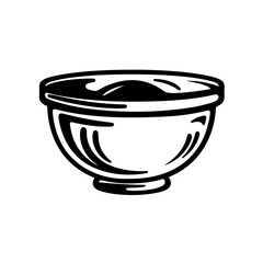 Fresh Salad Bowl Vector Illustration