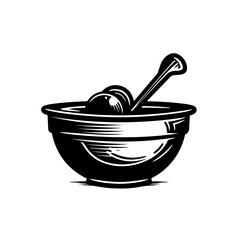 Fresh Salad Bowl Vector Illustration