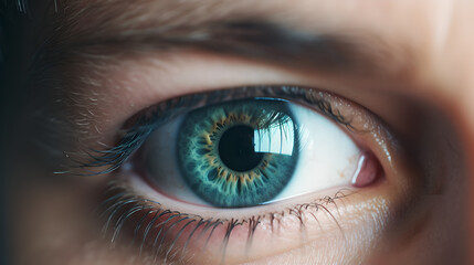 Fototapeta premium close up of a female eye - created with generative AI