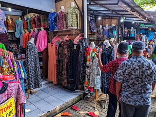Batik clothing is widely used by the people of Central Java, showing pride in the richness of national fabrics
