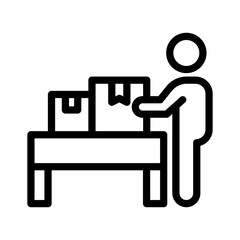 self pickup line icon illustration vector graphic. Simple element illustration vector graphic, suitable for app, websites, and presentations isolated on white background © andre