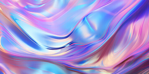 abstract trendy holographic flowing iridescent background