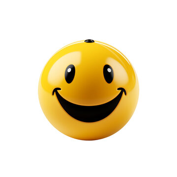 happy smiley face emoji on transparent background PNG image