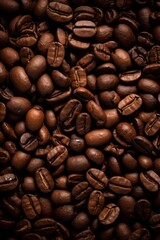 Obraz premium Coffee beans of coffee front view AI generated illustration
